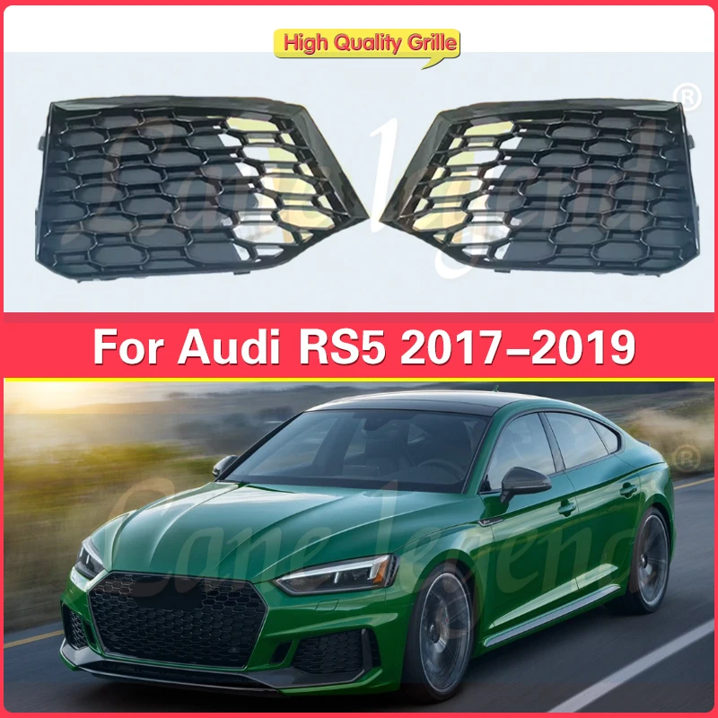 Low Bumper Fog Light Lamp Grille Grill Cover for Audi A5 RS5 2017 2018 2019 Car Parts Fog light frame