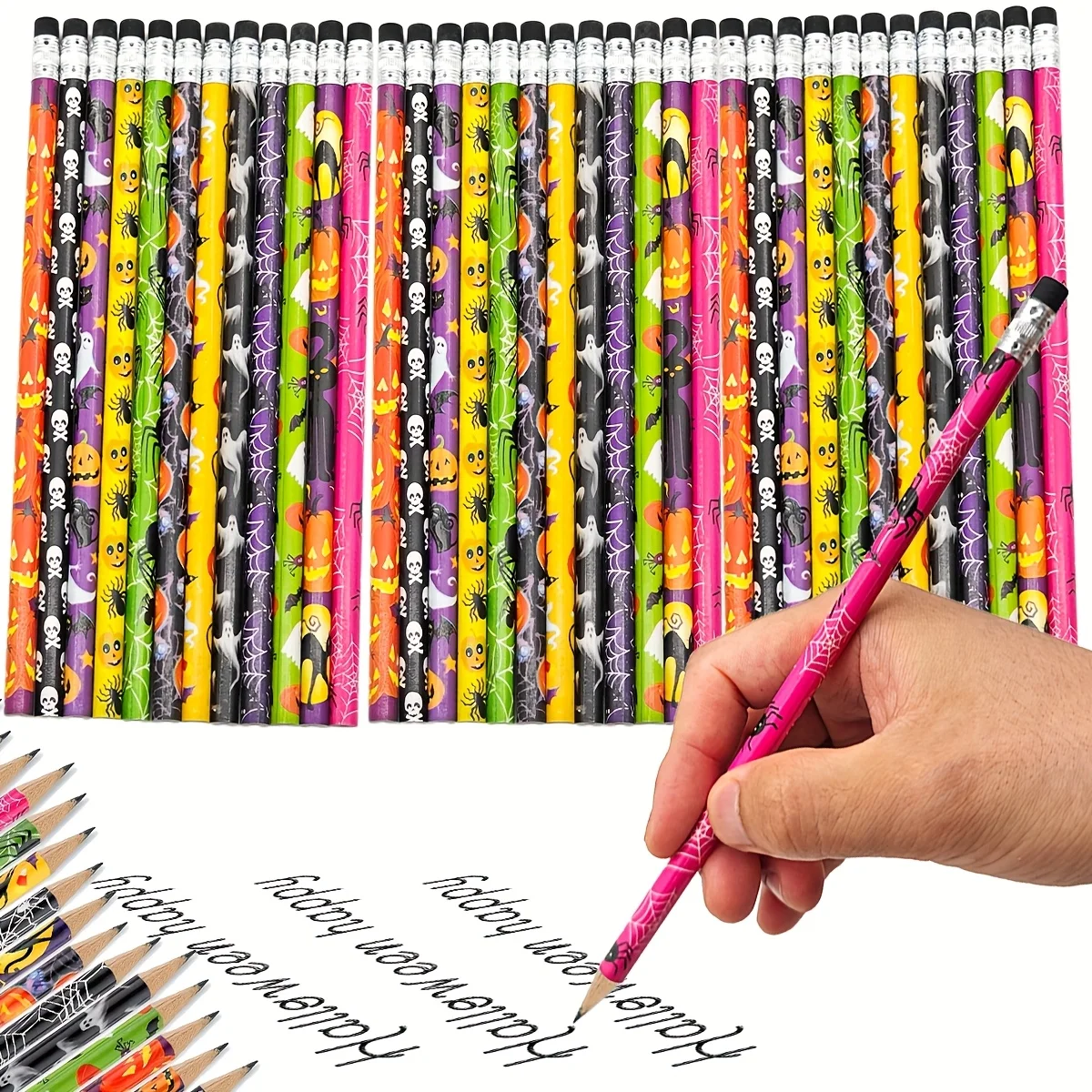 Niedlicher Geister-Kürbis-Stift, Grundschul-Stiftset, Zeichenzubehör für Kunststudenten, Perfektes Kindertagsgeschenk – Detail 6