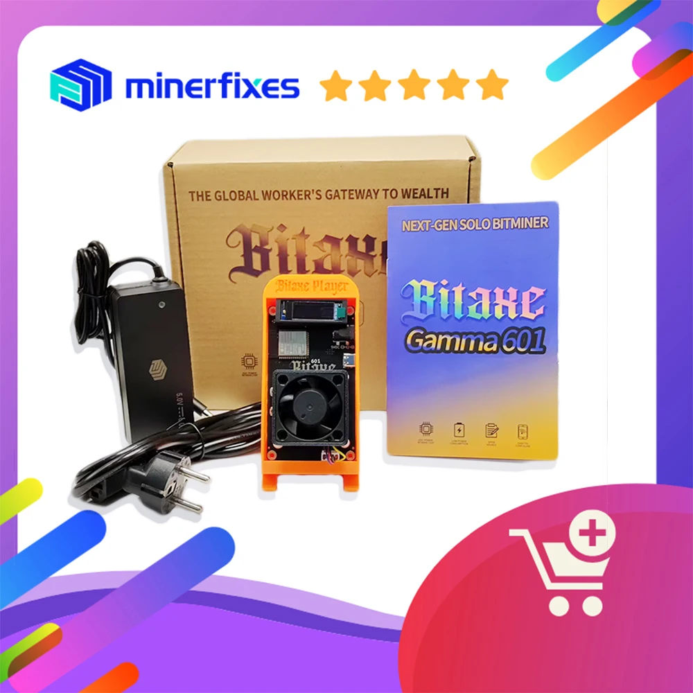 

2025 Bitcoins Miner 1.2TH/S 18W From Antminer S21 BTC Asic Miners Cryptos Miner Bitaxe Gamma 601 Bitcoin Mining Machine home use