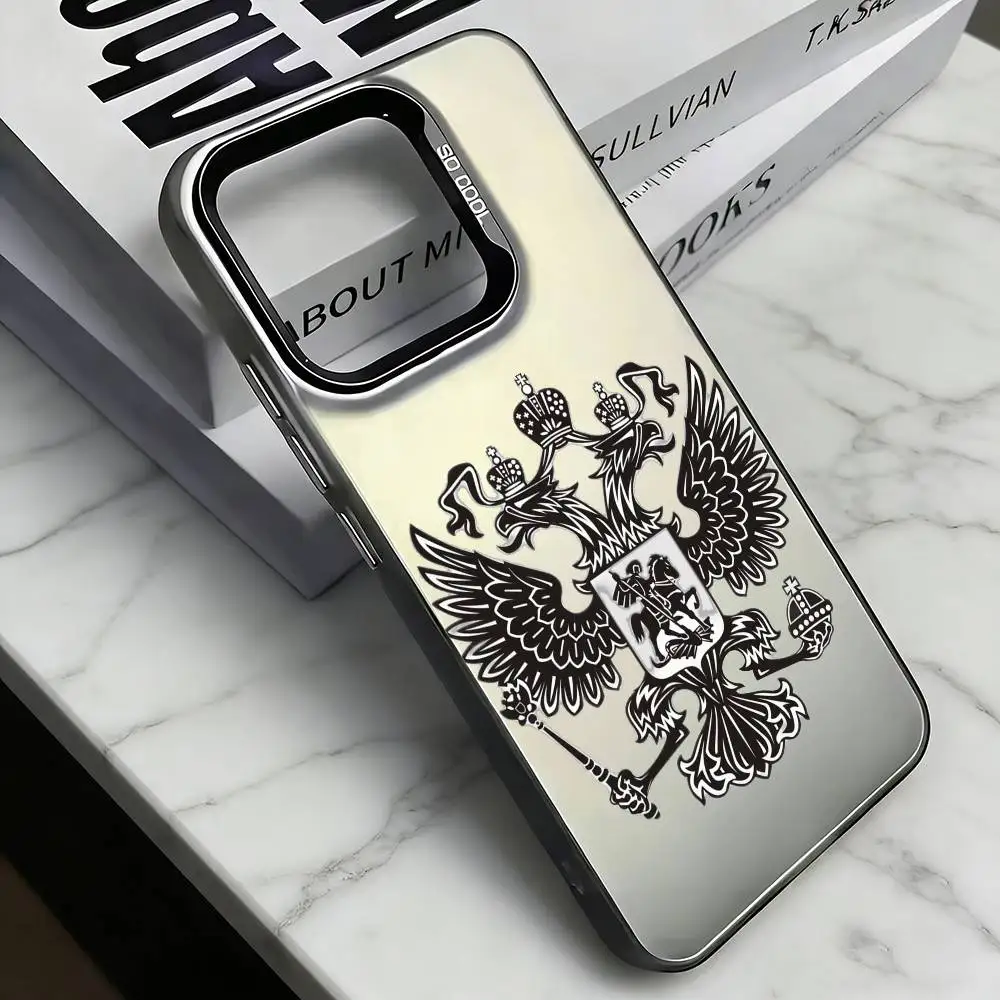 Digital Development Russia  Phone Case For iPhone 17,16,15,14,13,12,11 Plus,Pro Max,XS,Colored Silver Plated Inside