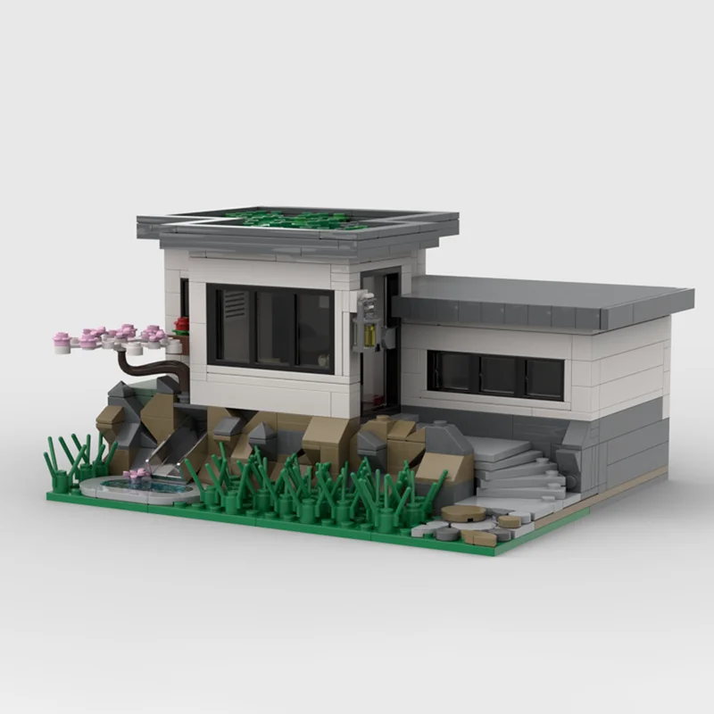 وحدات مدينة قوالب بناء نموذج Moc التلال منزل كتل هدية عيد الميلاد التكنولوجيا وحدات البناء اللعب لتقوم بها بنفسك مجموعة