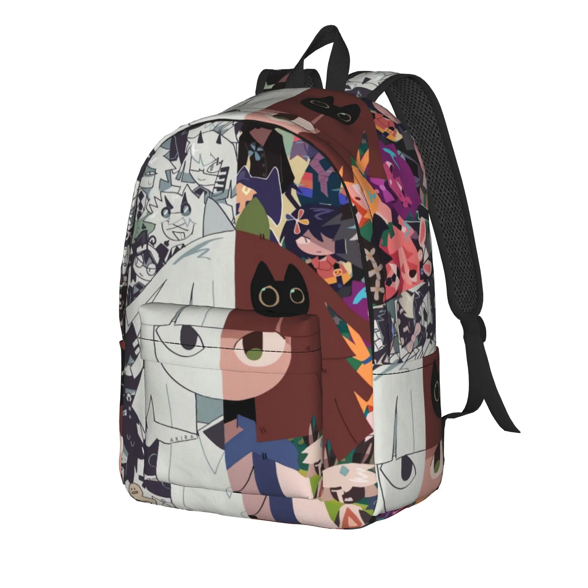 Fundamental Paper Education Backpack Boy Girl  Large Backpacks Polyester Aesthetic School Bags Cycling Colorful Rucksack