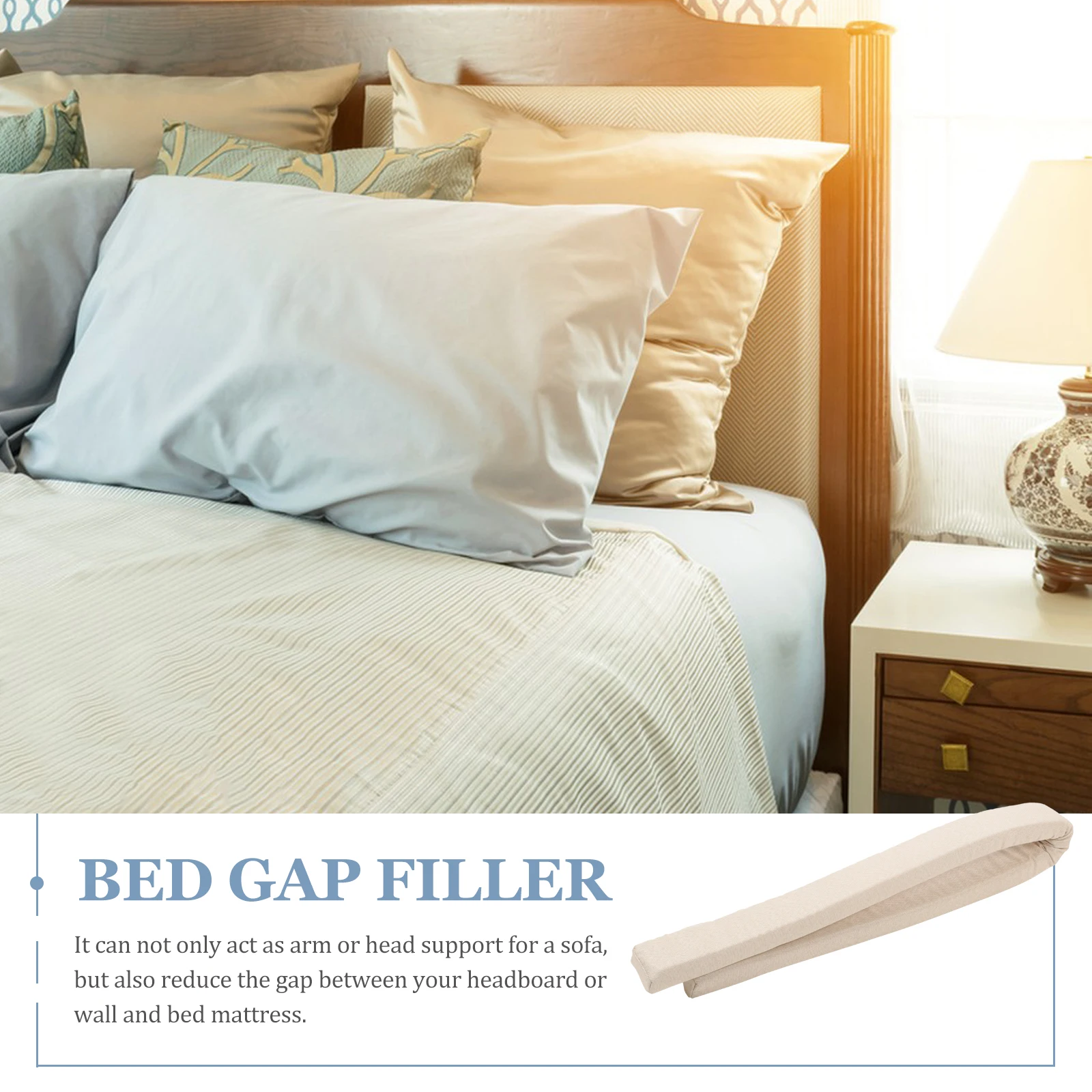 

Bed Gap Filler High Density Sponge Mattress Extender Thick Headboard Pillow Filling For Bed Gap Adjustable Bedroom Supply