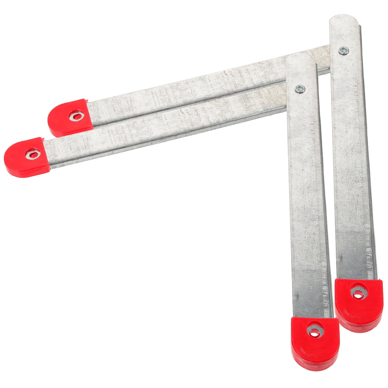 2 pezzi in alluminio zincato scala pieghevole cerniera tirante per scale passo 2,5 m-3 m staffa per spalmatore resistente soffitta domestica