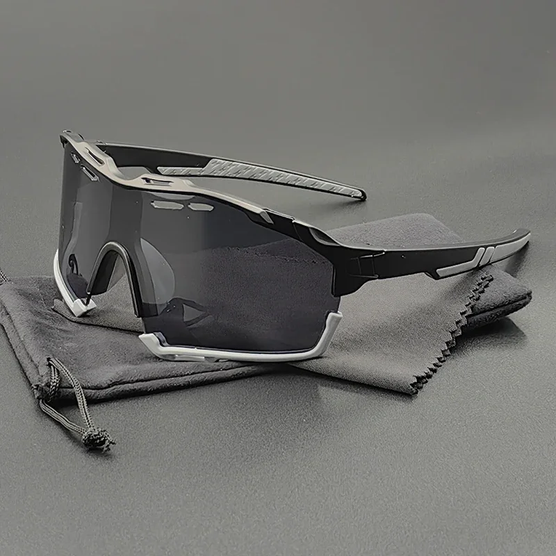 2024 Cycling Sunglasses UV400 Detachable Frame Sports Running Goggles Men Women Bike Eyewear Male Bicycle Glasses Cyclist Lenses