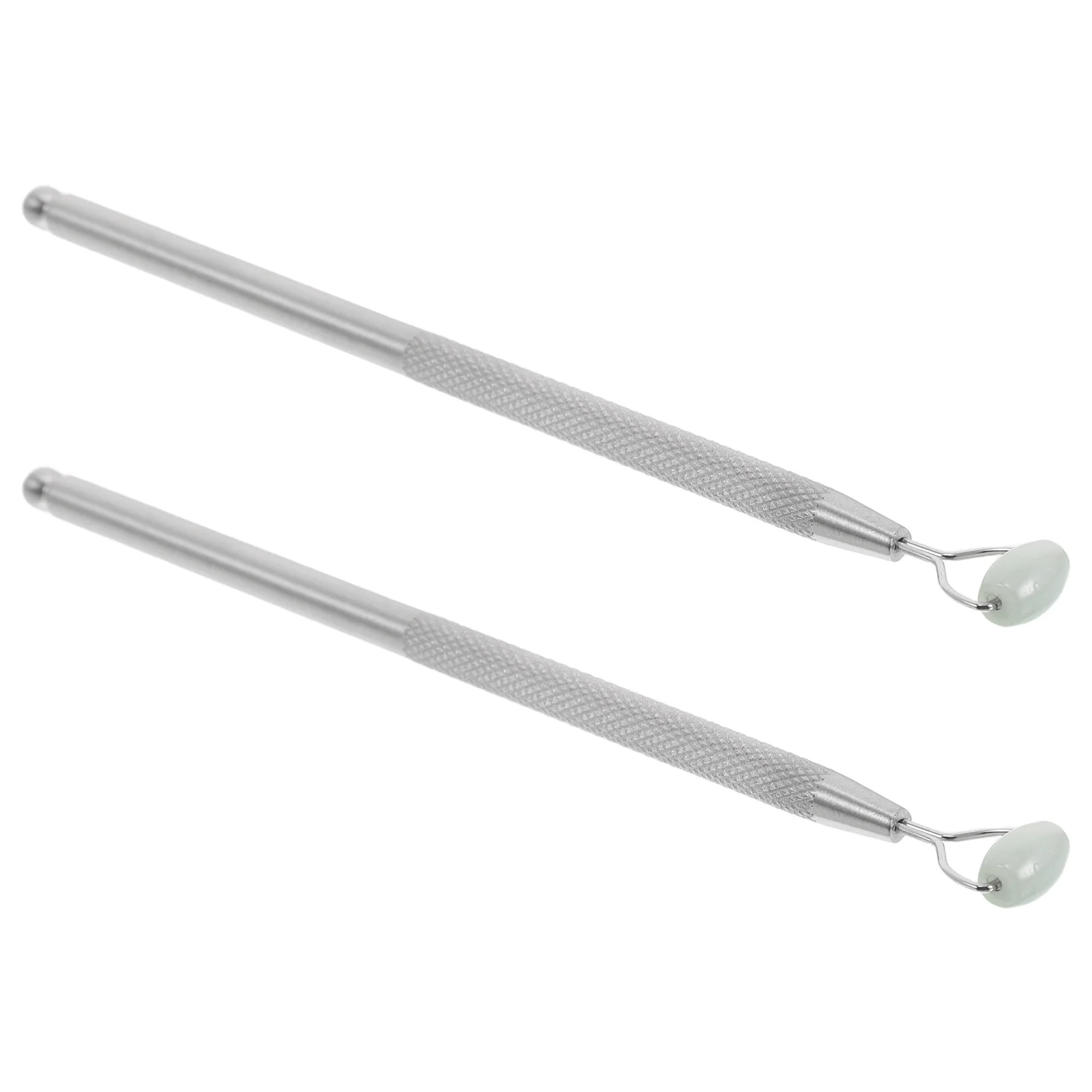 2Pcs Jade Stein Gesicht Roller Auge Massager Nase Corrector Kühlung Massage Werkzeug Hautpflege Face Lifting für Männer frauen