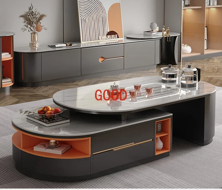 

Кофейный чай, встроенный бытовой журнальный столик, чайный столик, выдвижной