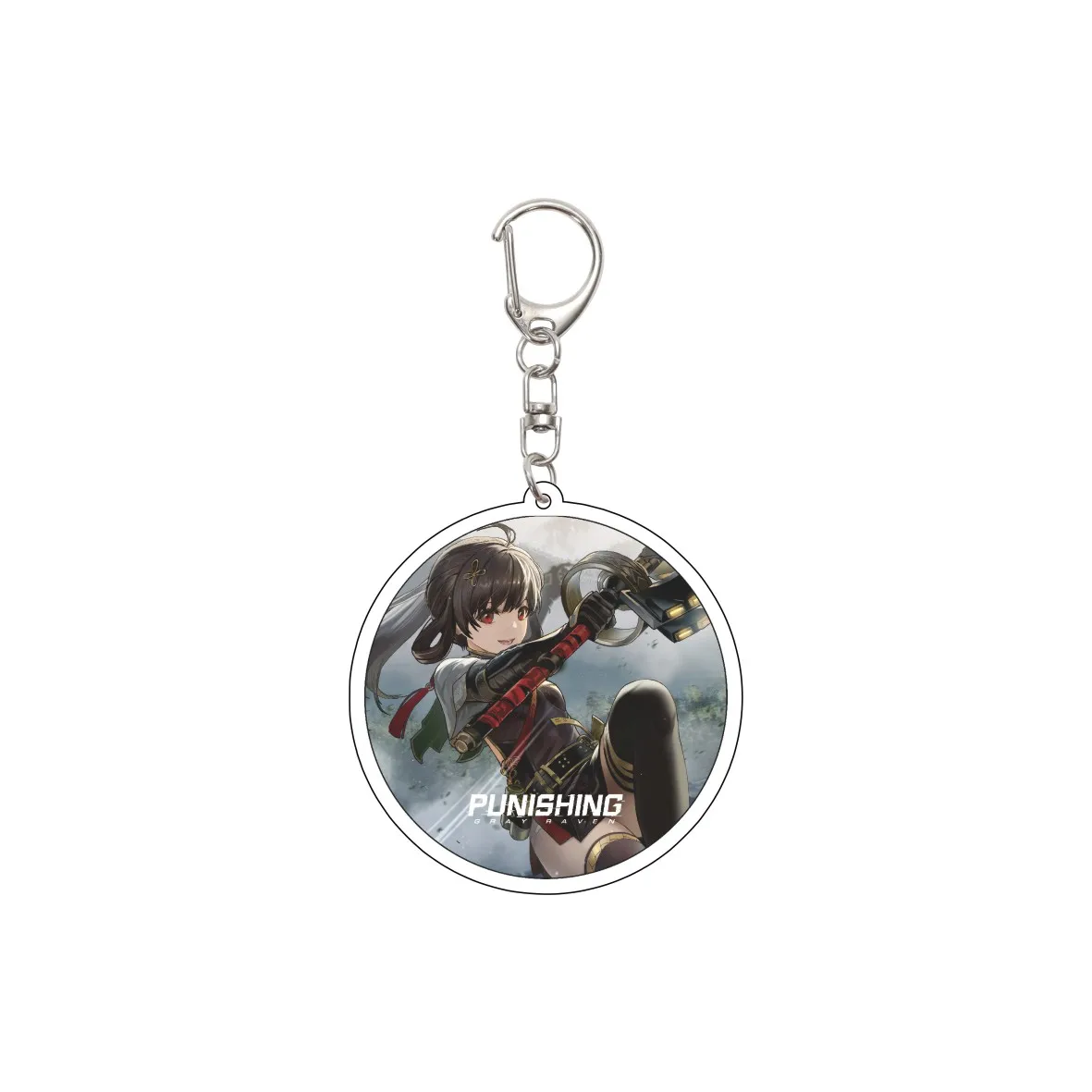 55MM Anime GRAY RAVEN PUNISHING Keychain Liv/Lee  Key Chain Acrylic Model Plate Christmas Gifts