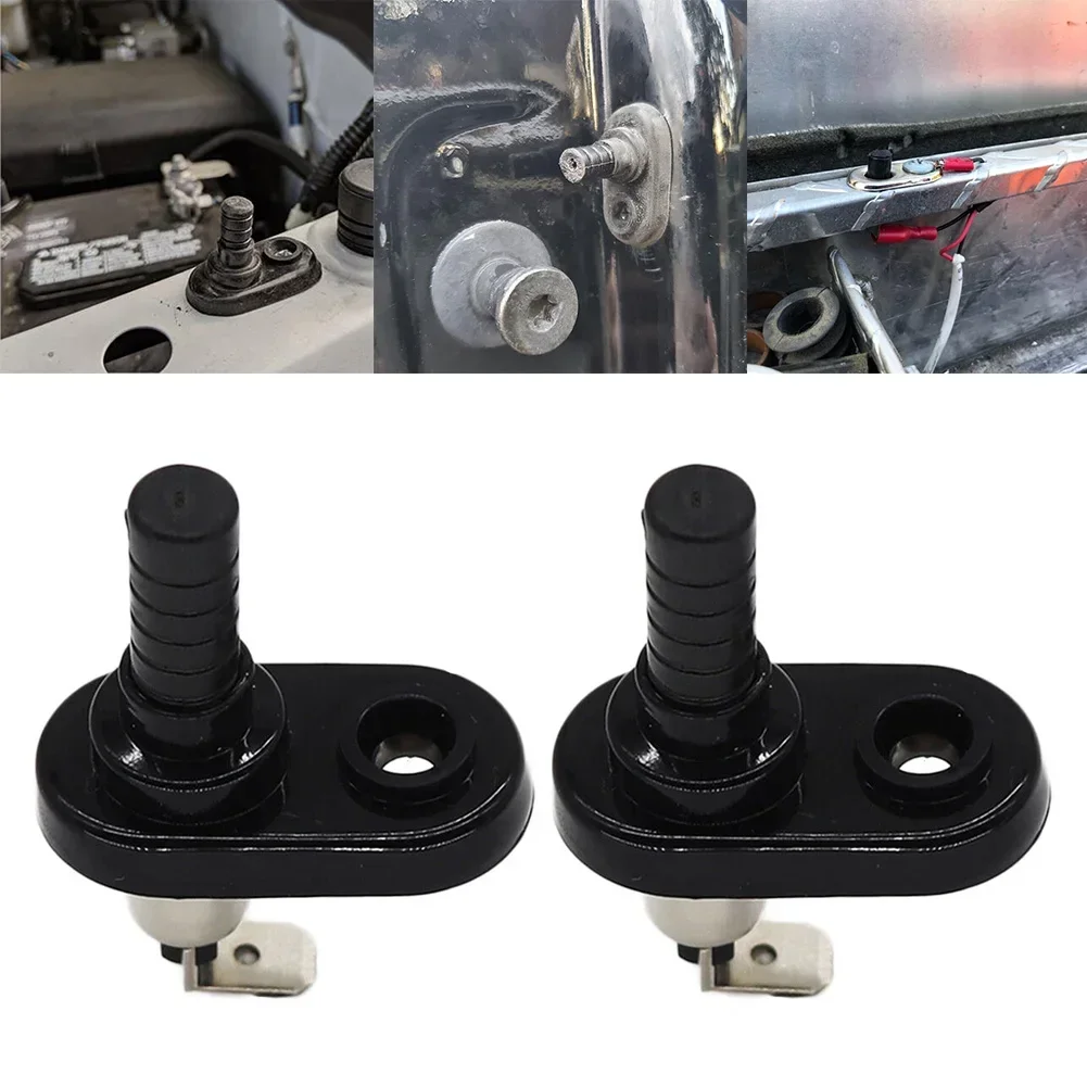 

2pcs Cars Door Switch Engine Hood Pin Switch Doors Lights Switch 20A/12V Courtest Bonnet Boot Glove Box Universal Auto Parts