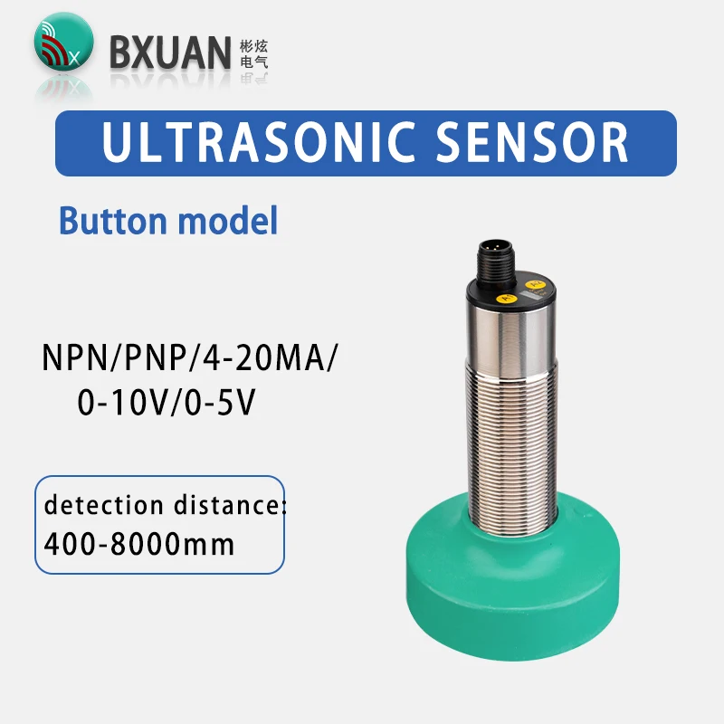 ultrasonic sensor detection range 8000mm 24VDC GM30 NPN PNP non-contact liquid level detection proximity sensor induction switch