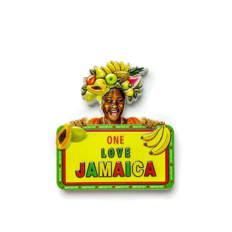 Jamaica Creative Fruit Personalized Travel Souvenir Gift Magnet for Refrigerator Unique Local Design