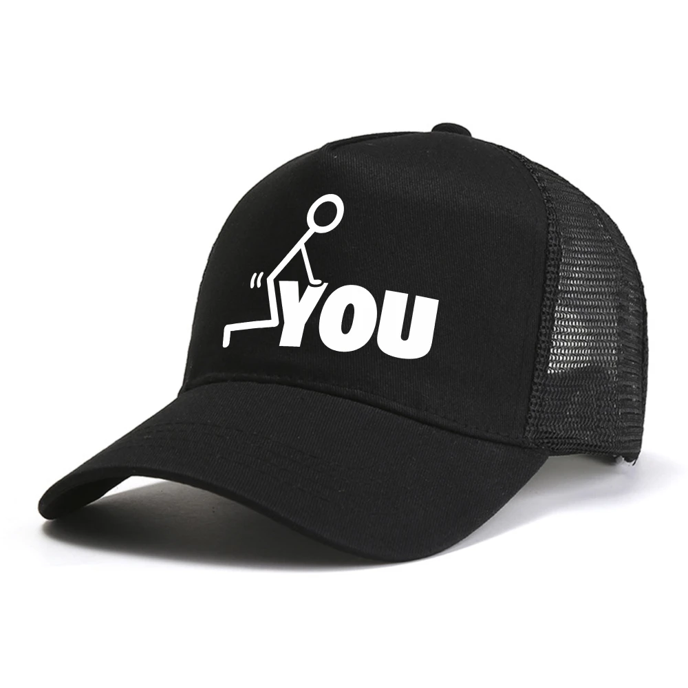

YOU Stick Figure baseball cap fashion men women casual sun Snapback hat outdoor adjustable mesh breathable caps
