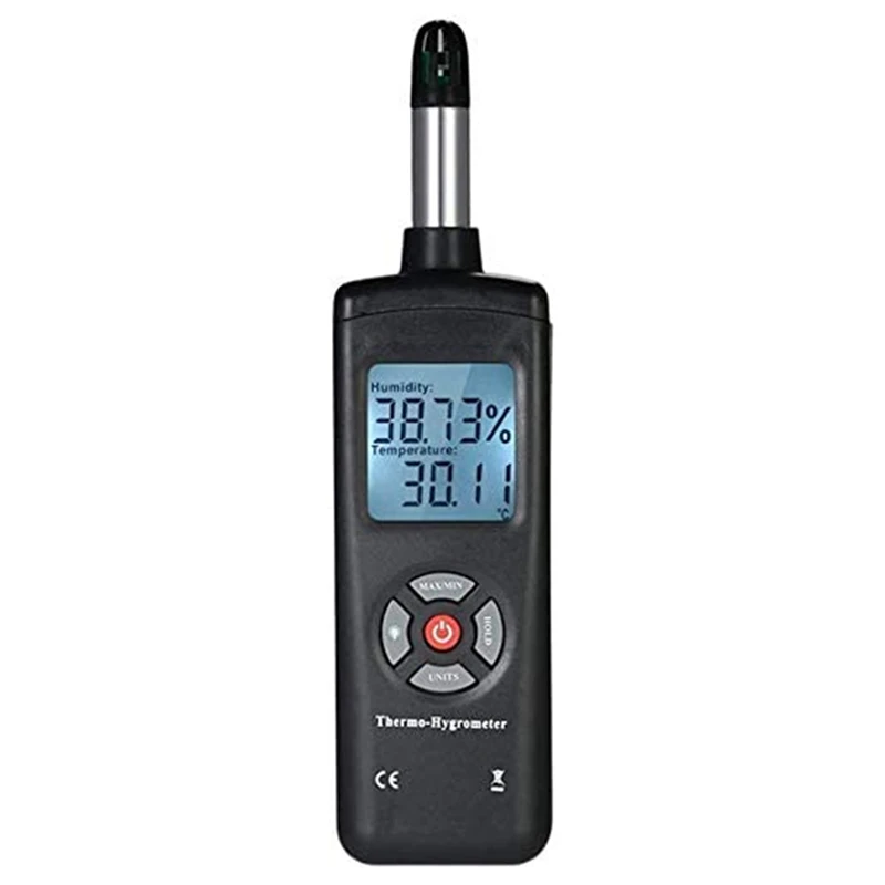 

Digital Psychrometer Thermo Hygrometer, High Sensitive Thermo Hygrometer With Dew Point Wet Bulb Temperature Humidity