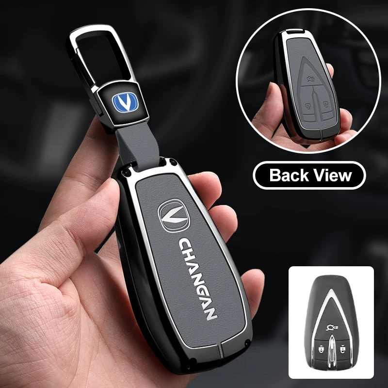 Car Metal  Key Case Cover Shell for Changan UNIT UNIK CS35PLUS CS55 PLUS CS75 PLUS Oshan X7 X5 Car Accessories