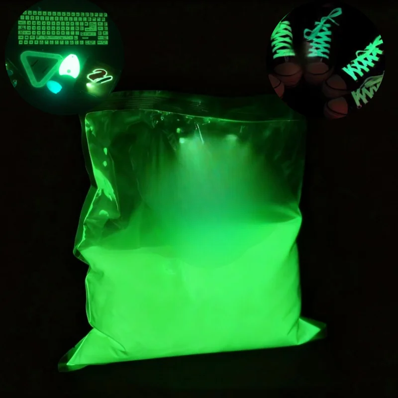 

1000 г/300 сетчатый мелирующий порошок ночного свечения DIY велосипедная обувь поверхностное покрытие сырье желто-зеленый порошок ночного свечения