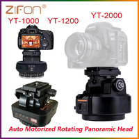 ZIFON YT-1200/1000/2000 Auto Motorized Rotating Panoramic Head Remote Control Pan Tilt Video Tripod Head Stabilizer for Cameras