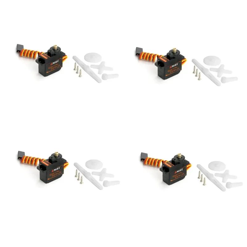 4PCS Emax ES3059MD 12g metal digital Servo actuator for RC model and robot PWM actuator