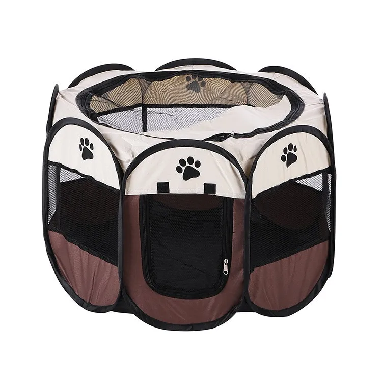 Corral plegable octagonal portátil para perros y gatos, jaula - imagen 2