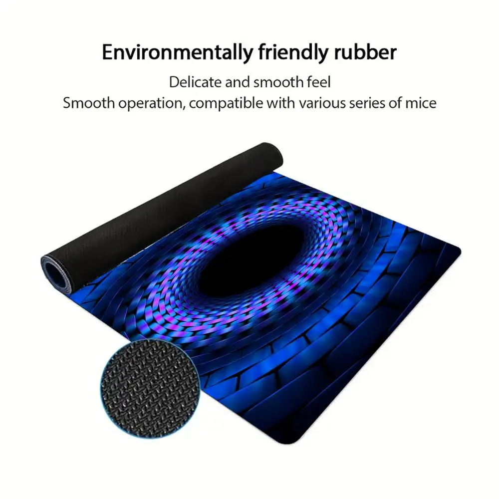 cool Blue brick design Mouse Pad Gaming Nootbook Game Rug Large Non-slip Seamed Edge Laptop Tablet Extended Pads Mat Mini PC Mou