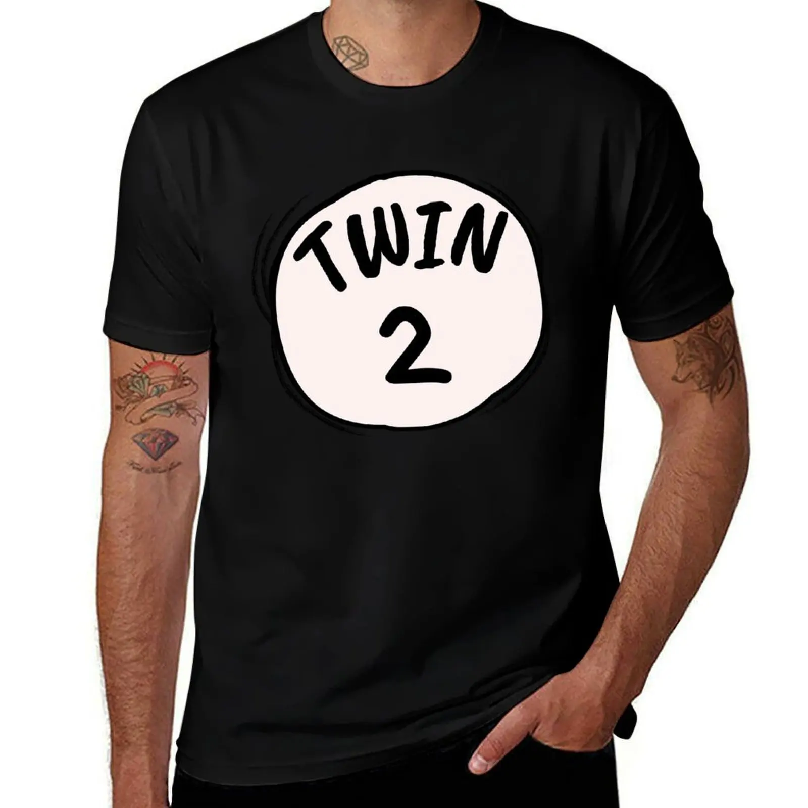 

Twin 2 popular parody wear for twins twin 1 and twin 2 available T-Shirt t shirt man designer t shirt man cotton T-Shirt