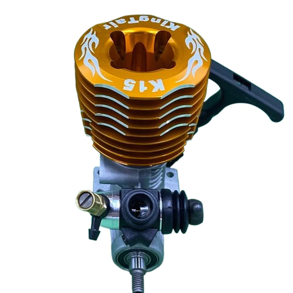 K15SP FW06 Metal Engine 2.5cc Methanol Engine Pull Start Side Exhaust Remote Control Flat Top Sports Car Engine Model Toy