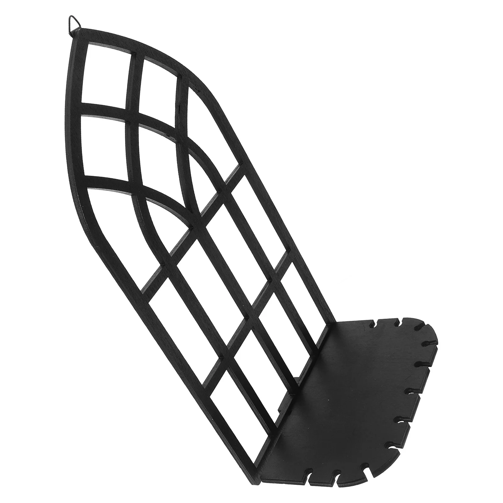 

Vintage Wood Decorative Wall Shelf Hollow-Out Splicing Design for Candles Holders Small Items Display Living Room Bedroom