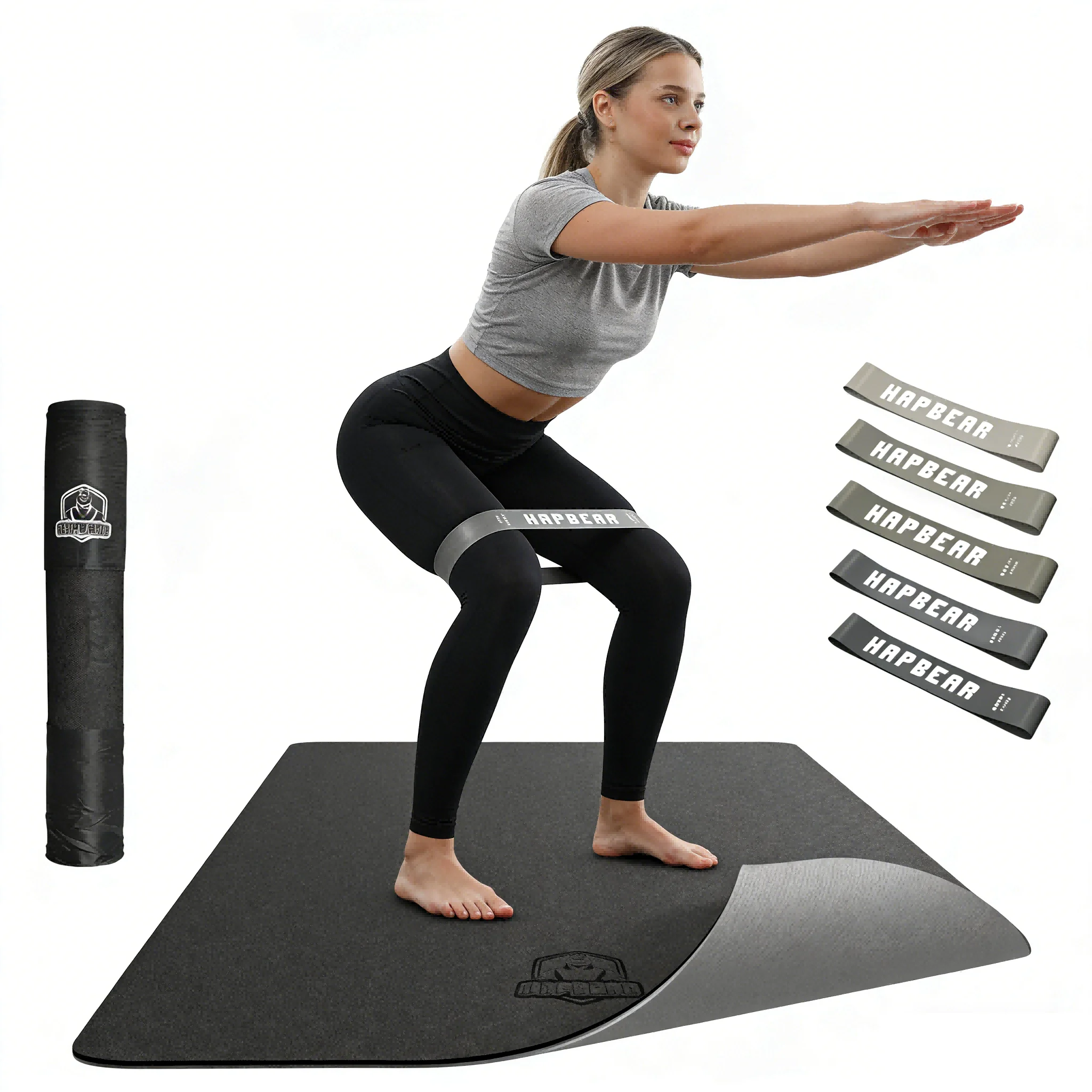 HAPBEAR Large Yoga Mat, Extra Wide 72