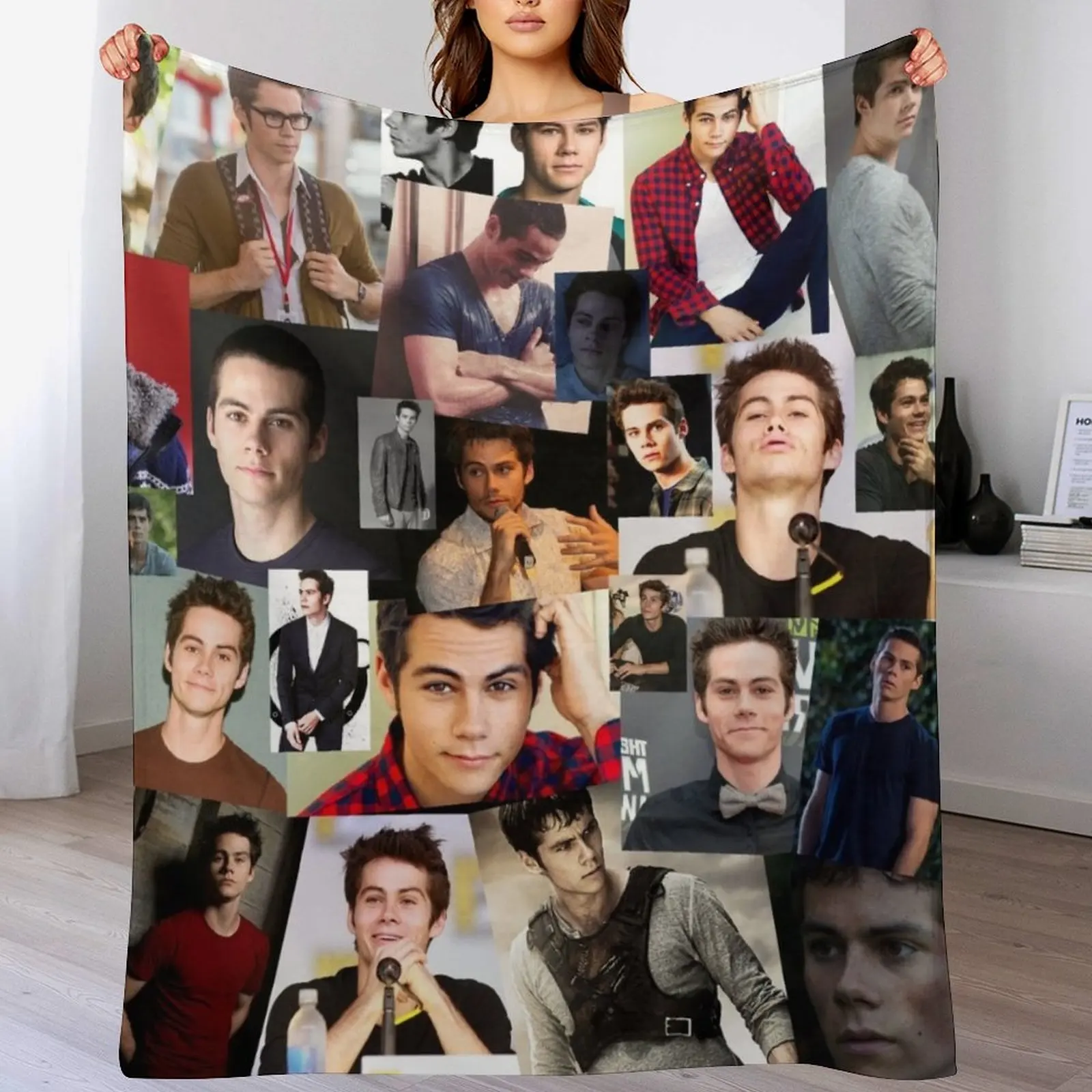 

Dylan Obrien Abstract Rectangular Collage Pattern Throw Blanket