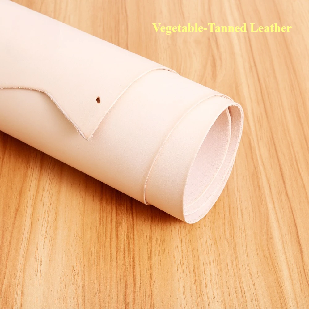 A-Grade Full Grain Vegetable Tanned Leather Natural Tree Bark Hide Firm Fiber Rich Oil for DIY Leather Craft Edge Finishing