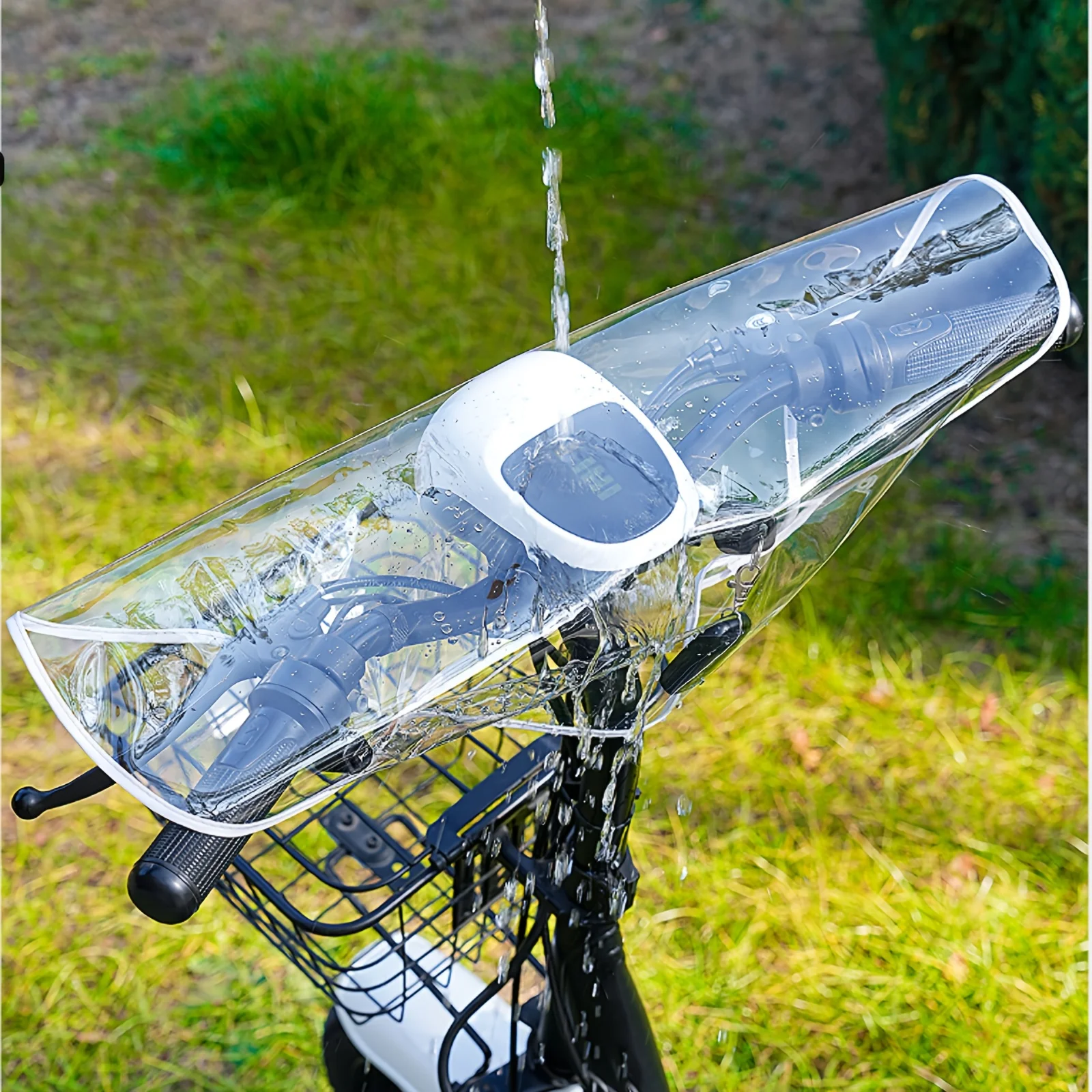 1/2/3 Stück Roller-Vorderregenschutz, Universeller Fahrrad-Elektroroller-Lenkerabdeckung Kantenschutz – Detail 4