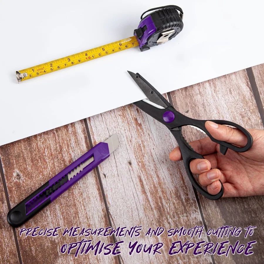 مجموعة أدوات منزلية مكونة من 39 قطعة أدوات يدوية منزلية أساسية مع حقيبة تخزين بلاستيكية متينة لإصلاح وصيانة المشاريع بنفسك