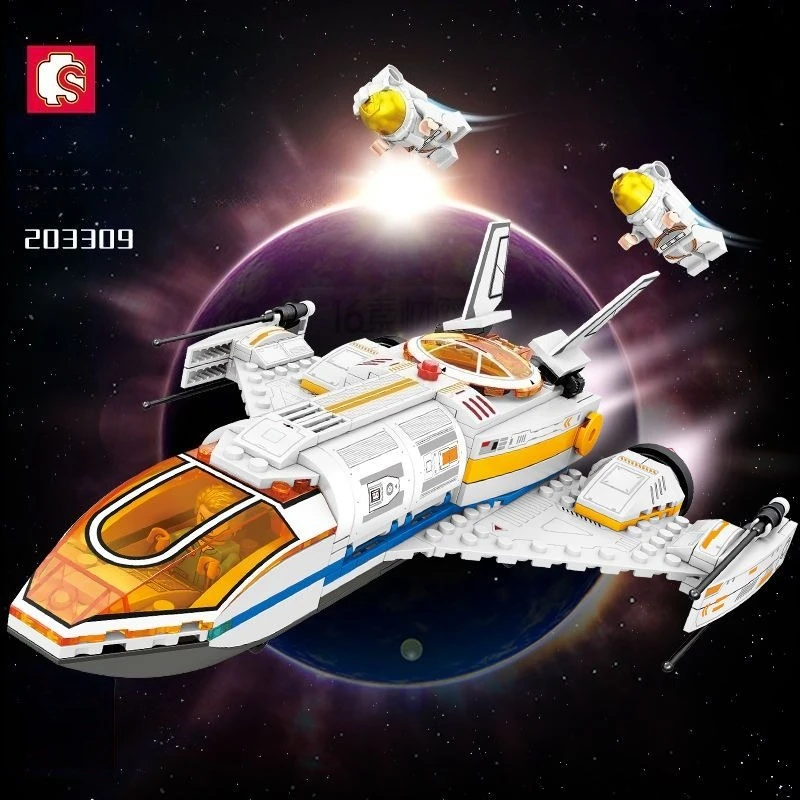 SEMBO BLOCK City Space Astronaut Building Blocks Space Exploration Characters Spacecraft Building Blocks Toy Boy Gift