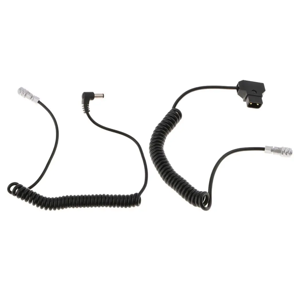 Power Cable Coiled Cord DC Coupler Wire D-tap Interface Socket Connector for Pocket Cinema Camera 4K