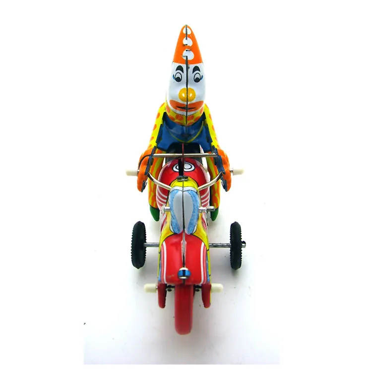 MS629 Clown Acrobatic รถจักรยานยนต์ Retro Nostalgic Collection Theme เครื่องประดับสร้างสรรค์ของเล่นดีบุก