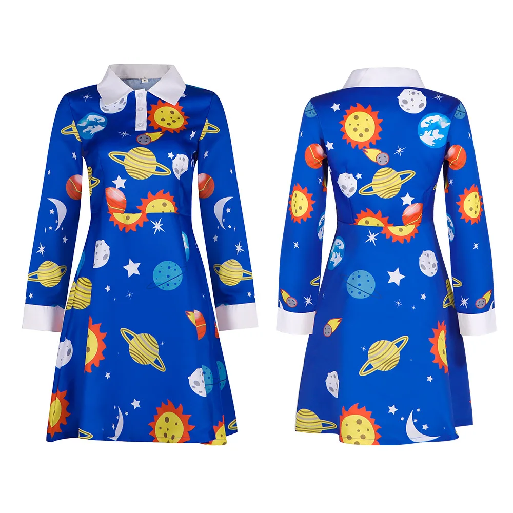 Magic School Bus Star Sun Dress Cosplay Costumes Anime Character Halloween Party Costume Performance Clothes for Adults