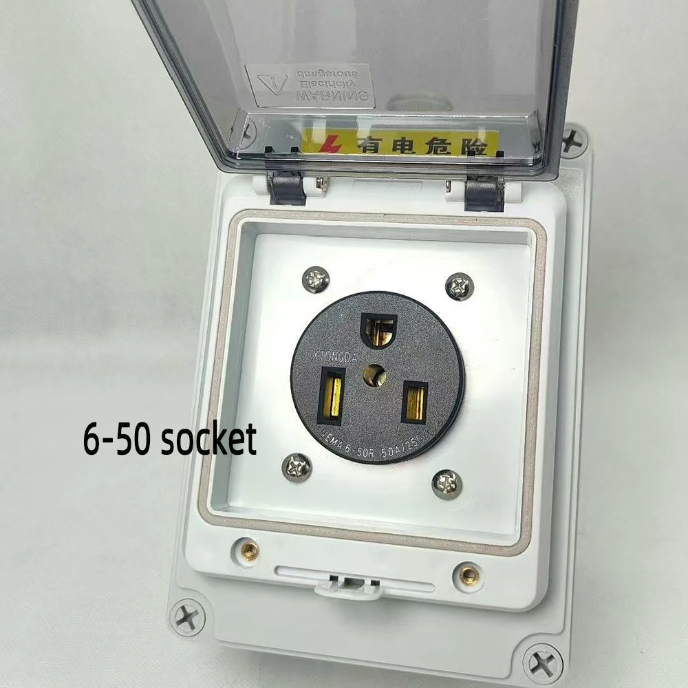 NEMA 14-50R/6-50R pile de charge américaine prise étanche RV yacht prise montée en surface prise industrielle américaine
