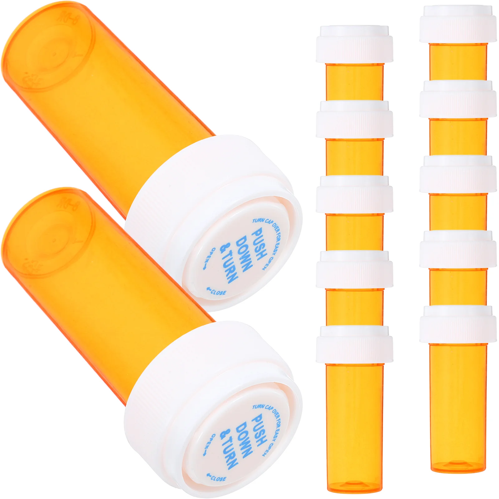 

12 Pcs Transparent Travel Pill Emergency Prop Protective Medicine Holder Small Bottle Canning Supplies Simple Carrier