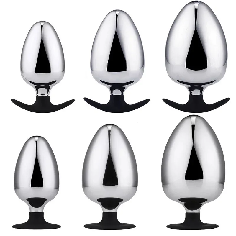 Heavy Metal Anal Plug G Spot Simulator Prostate Massager Butt Plug Wearable Sex Toys for Men and Women