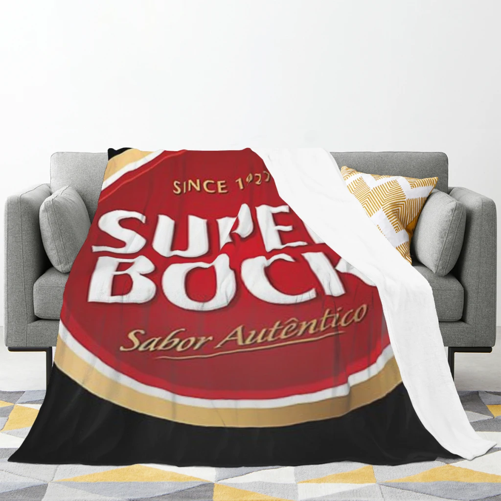 Super bock since  logo Medium Blanket Fluffy Soft Bedroom Decor Sofa Blankets Comforter Home and Decoration