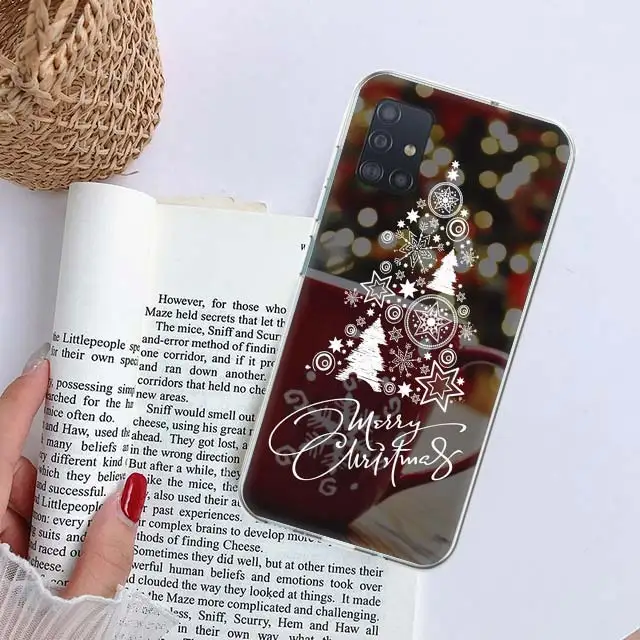 Cheerful Merry Christmas Phone Case Fundas For Samsung Galaxy A51 A50S A71 A70 A41 A40 A31 A30S A21S A20E A11 A10S A01 A6 A7 A8