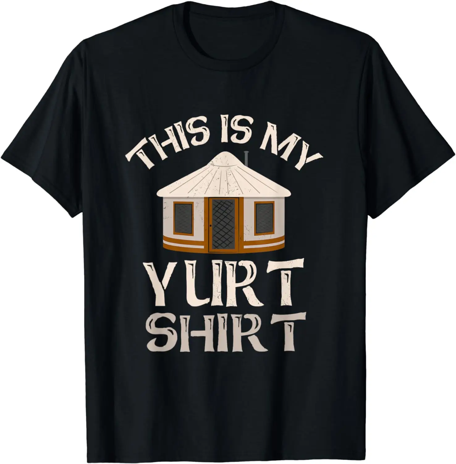 This Is My Yurt Shirt Funny Yurt Tshirt Yurt Tent Camping T-Shirt  Streetwear  Graphic T Shirts  Men Clothing Tops  Camisetas