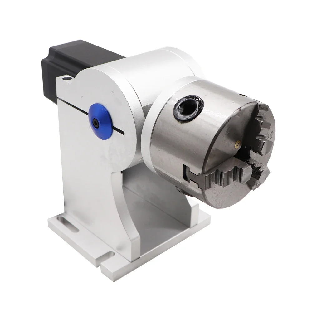 D80 Rotary Device Rotation Axis 3 Claws Type H Three Chuck Rotary Attachment for Fiber CO2 UV  Marking Machine