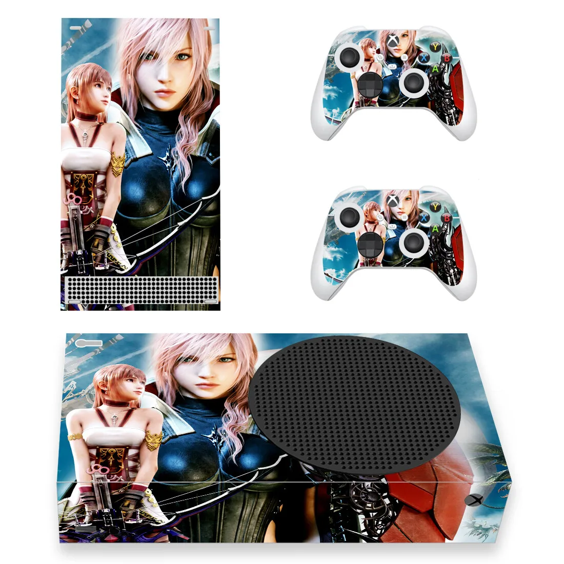 Final Fantasy Style Xbox Series S Skin Sticker for Console & 2 Controllers Decal Vinyl Protective Skins Style 1