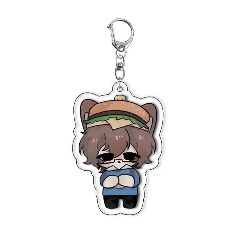 Neuer süßer Anime-Cartoon-Schlüsselanhänger aus Acryl mit Charakter-Motiv, Taschenanhänger, Schlüsselring für Fans, Herren, koreanische coole Mode-Accessoires, Geschenk – Detail 3