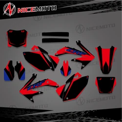 NICEMOTO Motorcycle New Team Graphic Background Decal And Sticker Kit For Honda CRF450 CRF450R CRF 450 R 450R 2005-2007 2008
