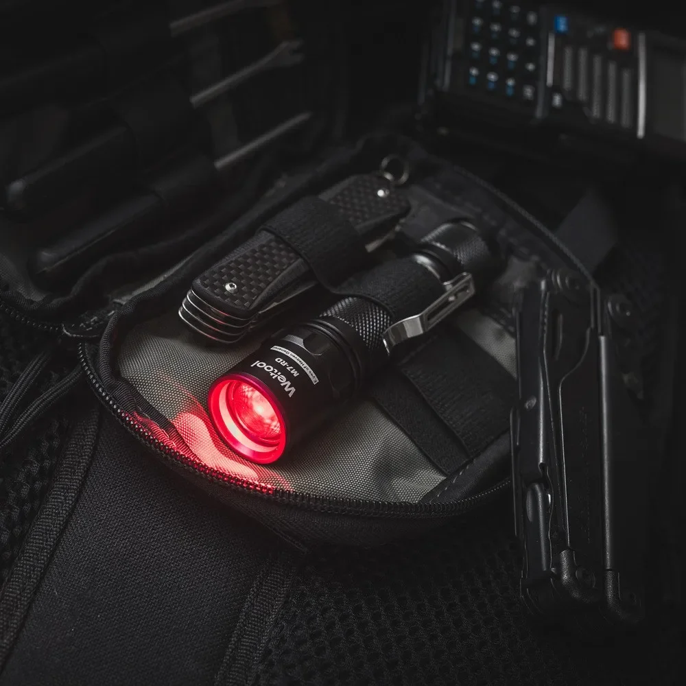 Weltool M7-RD V2.0 Dark Adaptation Even-beam Flashlight Mini Flashlights Portable Zaklamp