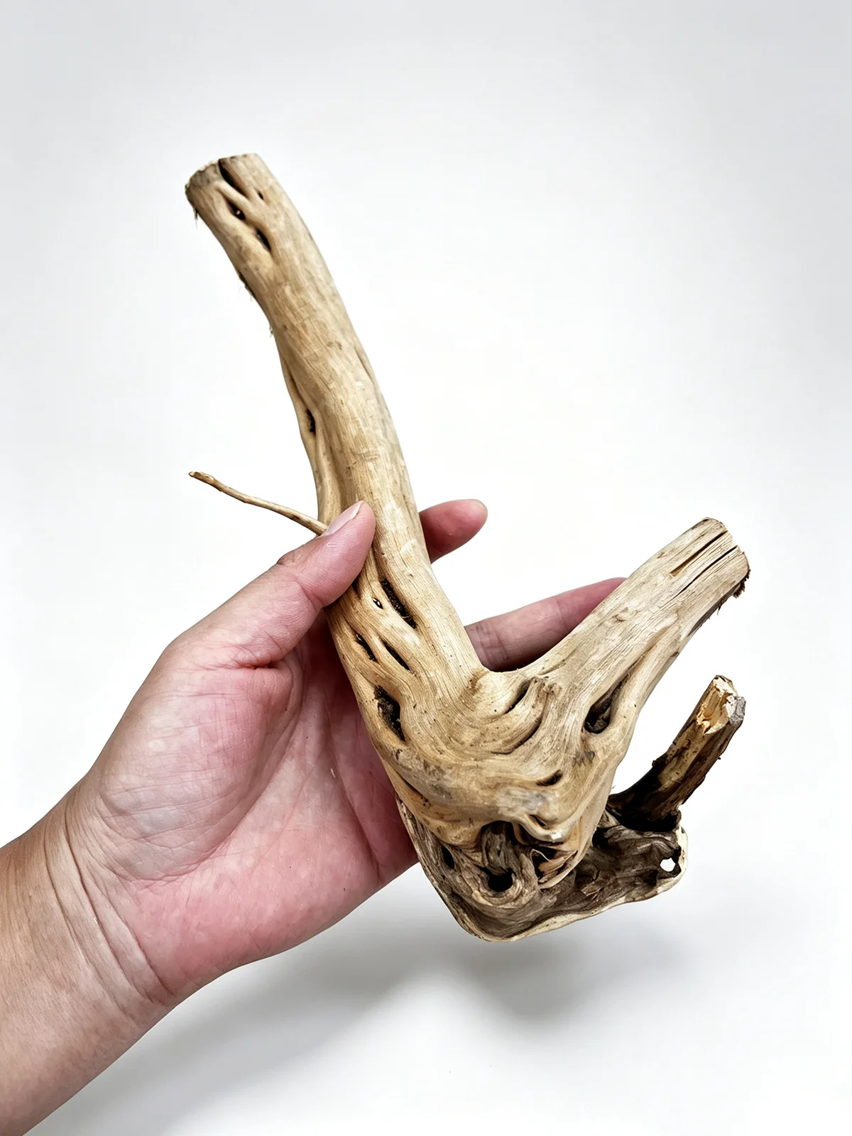7-26CM 4 Sizes Driftwood Cuckoo Roots Dead-wood Tree Trunk Landscape Creative Reptile Cylinder Fish Tank Ornament Aquarium Decor - view 5