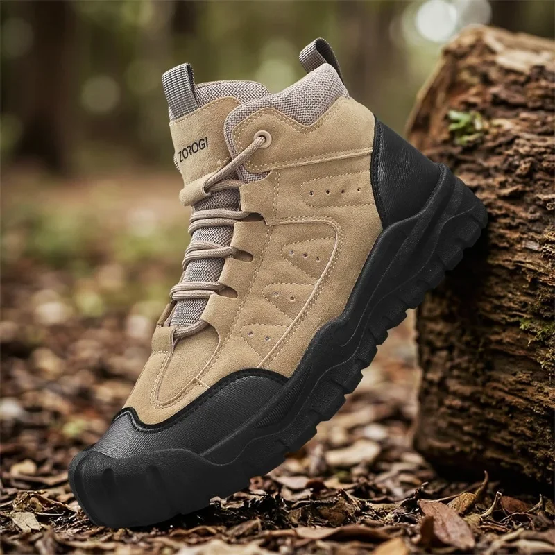 Men's Hiking Boots Autumn Winter Outdoor Walking Shoes Travel Sports Anti-slip Wear-resi Non-Slip Comfortable Men Casual Shoes
