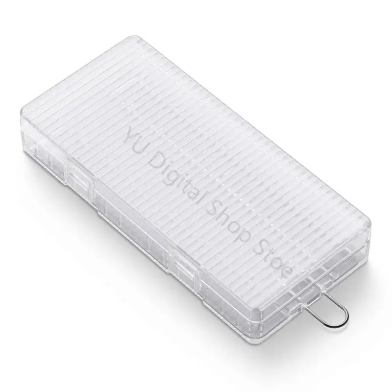 96BA Batterie-Organizer-Box für 8 Stück 2A-Zellen, transparenter Aufbewahrungskoffer mit Klappdeckel und separatem Steckplatz – Detail 7