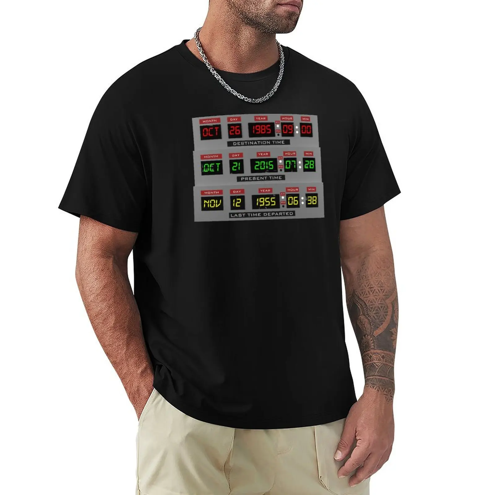 

Time Circuits On... T-Shirt tshirts personalised valentines clothes cotton man t-shirts Luxury man mens clothing